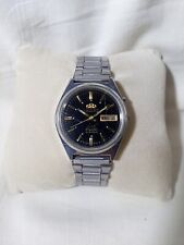 Orient AAA Crystal Automatic 21 Jewels Japan Vintage All Steel, Black Dial  comprar usado  Enviando para Brazil