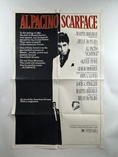 Pôster original do filme Scarface 1983 dobrado uma folha 27 x 41 Stone Al Pacino comprar usado  Enviando para Brazil