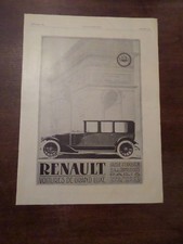 1919 renault pub d'occasion  Expédié en Belgium