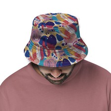 Usado, Doodle abstrato - Chapéu balde moda boné de sol chapéu unissex para área externa comprar usado  Enviando para Brazil