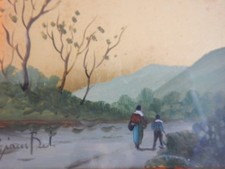 Dipinto olio foglia usato  Roma