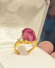 Bague jaune rubis d'occasion  Châtel