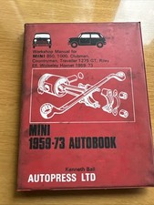 Workshop manual mini for sale  UK