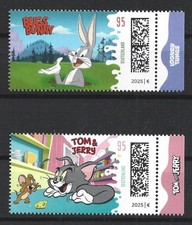 Usado, Selos da Alemanha 2025 WB Comics Bugs Bunny e Tom&Jerry MNH comprar usado  Enviando para Brazil