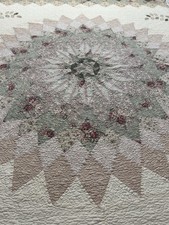 Colcha de retalhos vintage inspirada em dália gigante 110x92 king #512 comprar usado  Enviando para Brazil