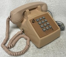 1970s WESTERN ELECTRIC 2515BM Duas Linhas MARROM CLARO Botão Telefone Touch comprar usado  Enviando para Brazil