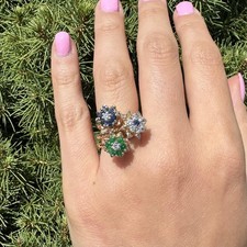 Solid gold emerald for sale  Montclair