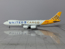 1:400 JC CUSTOM UNITED CARGO B747-8F "DHL HYBRID", usado comprar usado  Enviando para Brazil