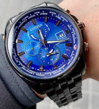 Relógio masculino Citizen mostrador azul cristal de safira AT9126-82L controlado por rádio comprar usado  Enviando para Brazil