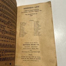 Songs of Redeeming Love: Gospel Songs For Conventions Jeffress Music 1946 comprar usado Songs of Redeeming Love: Gospel Songs For Conventions Jeffress Music 1946 comprar usado  Enviando para Brazil