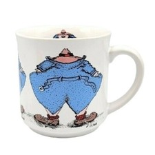 Caneca pisca-pisca engraçada impertinente papel reciclado humor JR Allen Japão vintage comprar usado  Enviando para Brazil