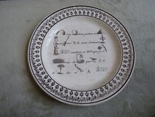 Assiette rebus faience d'occasion  Meaux