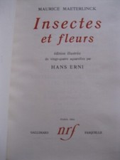 Maeterlinck maurice insectes d'occasion Maeterlinck maurice insectes d'occasion  Sainte-Sévère-sur-Indre