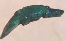 Malachite carved crocodile for sale  LEICESTER