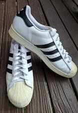 Tênis Adidas Superstar Masculino Couro EUA 11 UE 45 1/3 CHN 280 Bom Estado de Limpeza, usado comprar usado  Enviando para Brazil