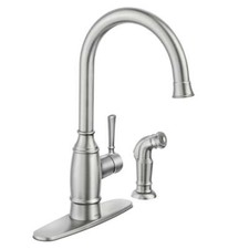 Grifo de cocina monomando Noell con rociador lateral en acero inoxidable resistente a manchas MOEN segunda mano  Embacar hacia Mexico