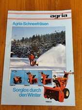 Agria schneefräsen einachser gebraucht kaufen  Spraitbach