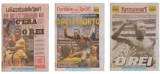 Pele dead giornali usato  Lonate Pozzolo