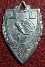 Medalha de prata vintage do vencedor da competição esportiva atlética de corrida comprar usado  Enviando para Brazil