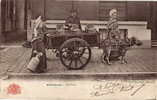 Cpa bruxelles attelage d'occasion  France