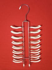Usado, Organizador de cabide para gravata masculina armário metal e borracha 32 gravatas 2 ganchos para cinto comprar usado  Enviando para Brazil