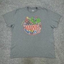 Camisa masculina manga curta gráfica Capitão América cinza XL Marvel Comics comprar usado  Enviando para Brazil