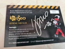 Vasco rossi tessera usato  Costa Masnaga