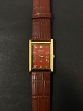 Relógio de pulso masculino Seiko Slim quartzo dourado - vermelho - FRETE GRÁTIS comprar usado  Enviando para Brazil