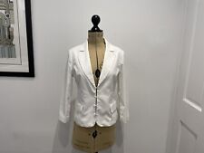 White cotton blazer for sale  OTLEY