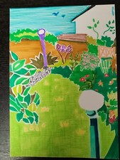 Dessin feutre jardin d'occasion  Quincy-Voisins