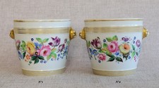 Par de potes de porcelana vitorianos pintados à mão Paris, plantador de 5 polegadas comprar usado  Enviando para Brazil