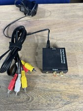 Adaptador conversor de áudio óptico coaxial Toslink digital para analógico RCA L/R comprar usado  Enviando para Brazil