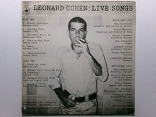 Leonard cohen live for sale  SUNBURY-ON-THAMES