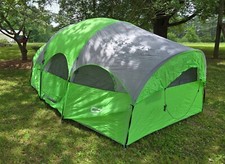 Barraca de acampamento CAMPROS 8 pessoas, 14 x 9, verde, com bolsa de transporte comprar usado  Enviando para Brazil