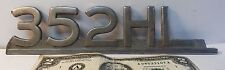 Vintage 0-352 HL OM 352? emblema placa de metal emblema peças de motor Mercedes Benz comprar usado  Enviando para Brazil