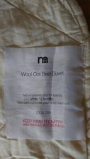 Wool cot bed for sale  WITNEY
