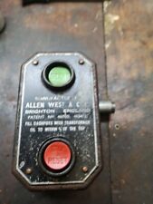 Interruptor de apagado/encendido industrial ALLEN WEST & CO - Maquinaria Steampunk Ingeniero retro segunda mano  Embacar hacia Mexico