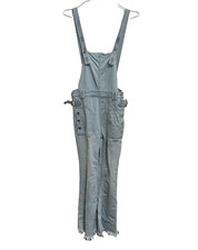 Macacão jeans Free People We The Free denim babador alargamento bootcut tamanho 26, usado comprar usado  Enviando para Brazil