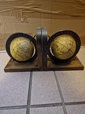 Vintage buchstützen globus gebraucht kaufen  Deisenhofen