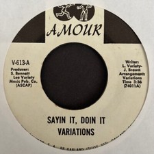 Variations 1974 Funk 45 on Amour ~ Sayin It, Doin It ~ Hear comprar usado  Enviando para Brazil