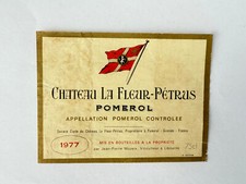 Usado, Etiquette Chateau LA FLEUR PETRUS 1977 Pomerol Wine Label Weinetikett comprar usado  Enviando para Brazil