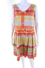 Usado, Vestido plissado Natan Edition 5 feminino algodão sem mangas multicolorido laranja tamanho 46 comprar usado  Enviando para Brazil