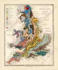 Antique geological map for sale  HASLEMERE