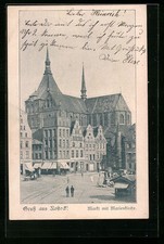 Ansichtskarte rostock markt gebraucht kaufen  Berlin