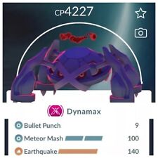 Dynamax Metagross Legacy Meteor M Pokemon Trade, Nível 50, 2 Charge Pokémon Go, usado comprar usado  Enviando para Brazil