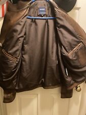 Leather jacket bomber for sale  Clinton