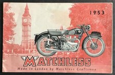 Matchless range motorcycle for sale  LEICESTER