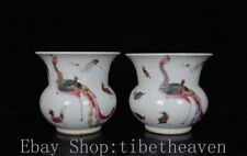 Jarro tanque 6" Guangxu marcado porcelana antiga pastel palácio Phoenix, usado comprar usado  Enviando para Brazil