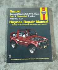 Manual de reparo Suzuki Samurai/Sidekick, Geo e Chevrolet Tracker 1986-2001 Haynes comprar usado  Enviando para Brazil