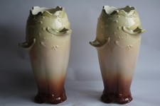 Paire vases barbotine d'occasion Paire vases barbotine d'occasion  Seyssel